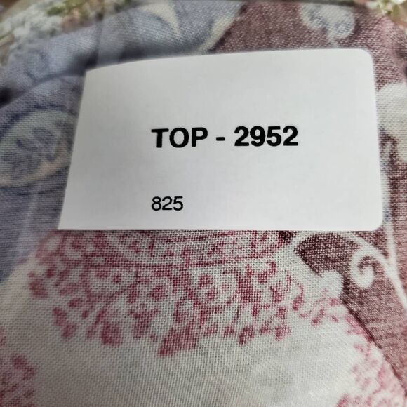 Maurices Women’s Boho Patchwork Floral Smocked Tunic Top Size 0X - Picture 8 of 8